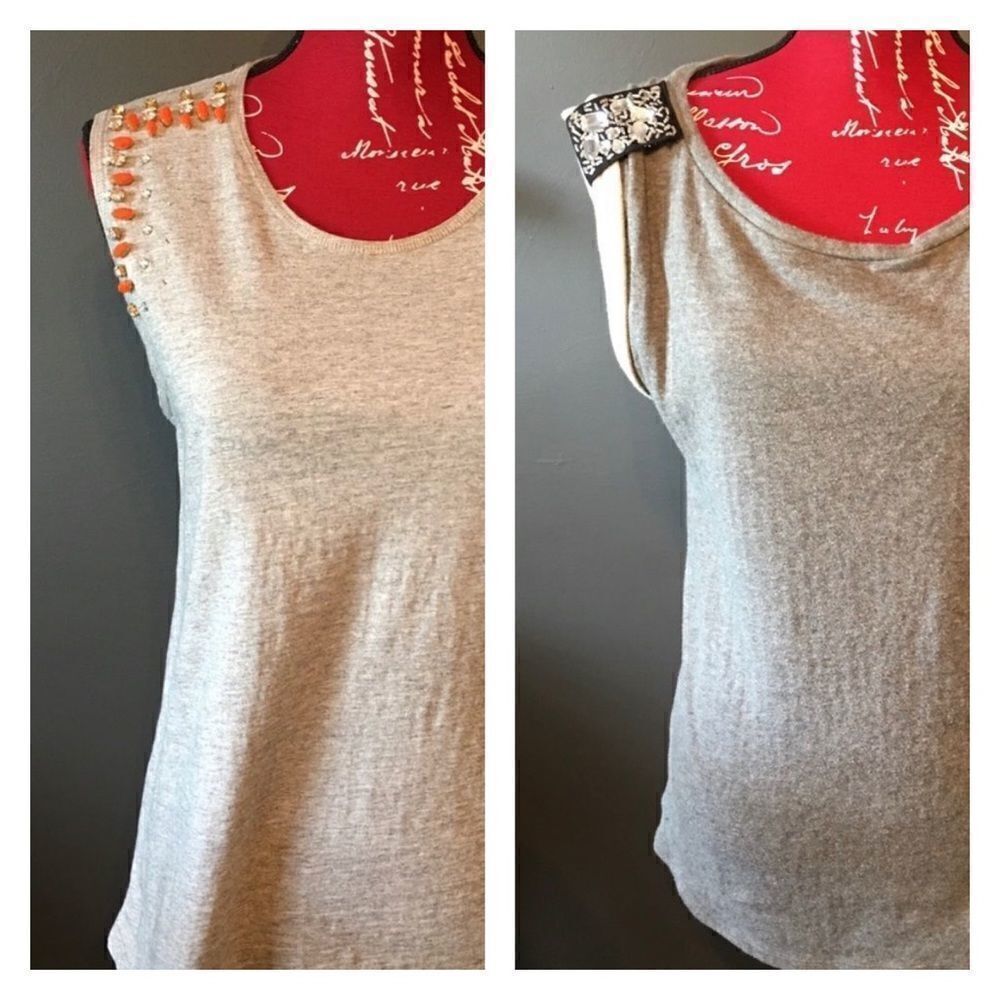 Bundle J. Crew and Gap jeweled tees